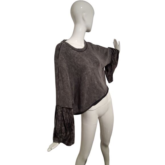 Free People Grungecore Sleeve Glorious Sleeves Oversized Pullover Womens Small - Picture 3 of 13